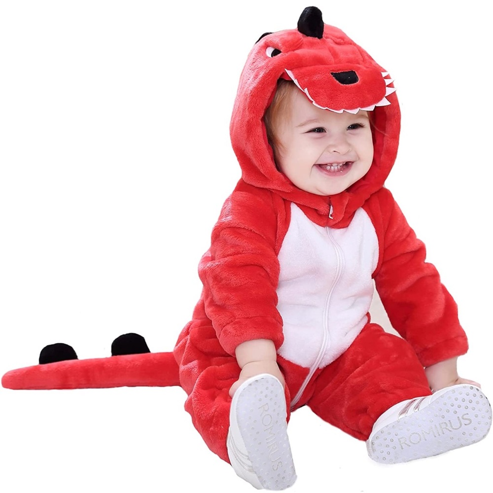 Unisex-Baby Costume Jumpsuit Pajama Cartoon Dog Dinosaur Outfit Toddler's Romper